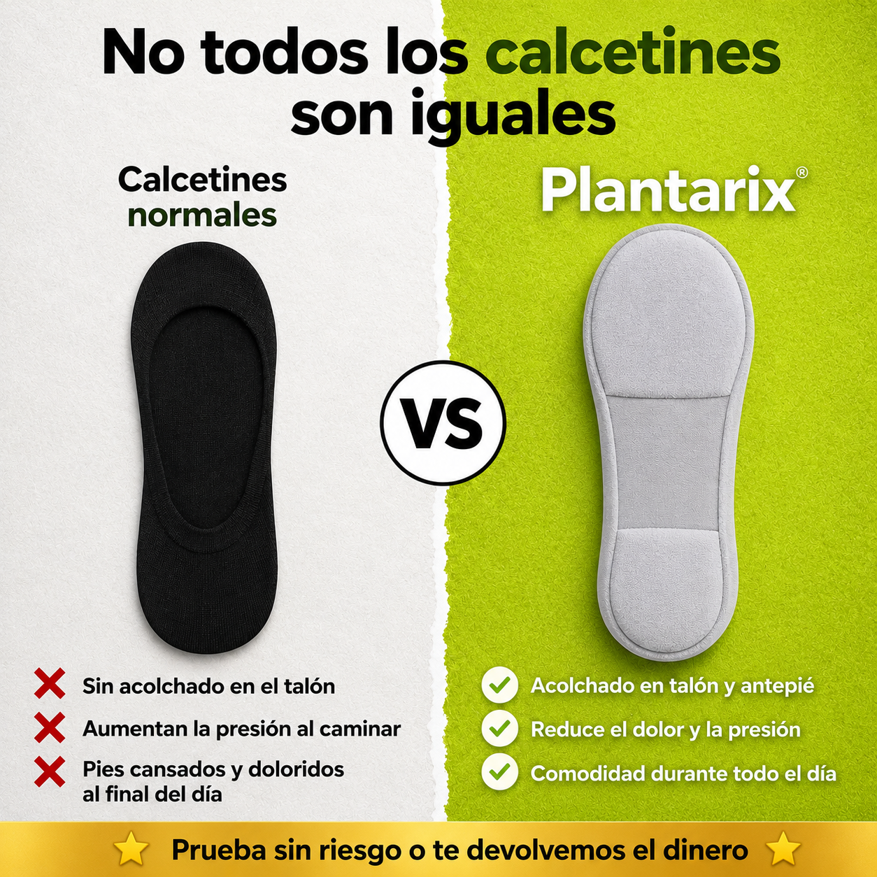 Calcetines Acolchados Anti-Fascitis