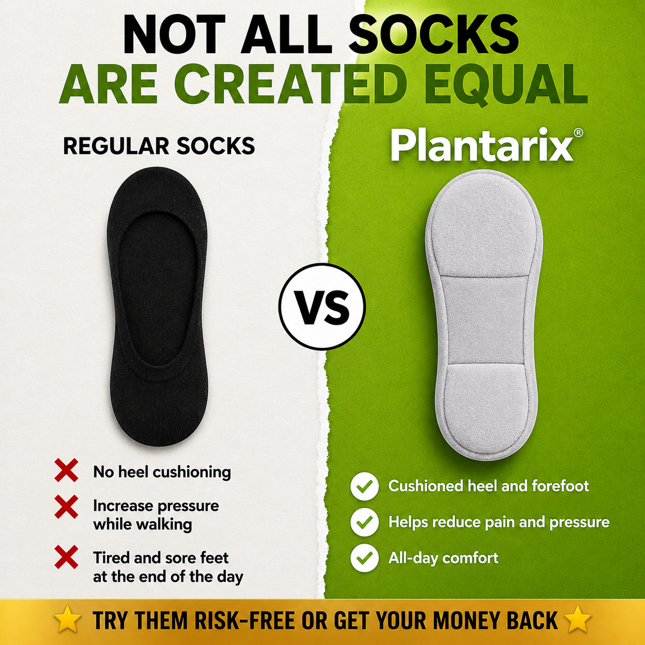 Cushioned Plantar Fasciitis Relief Socks