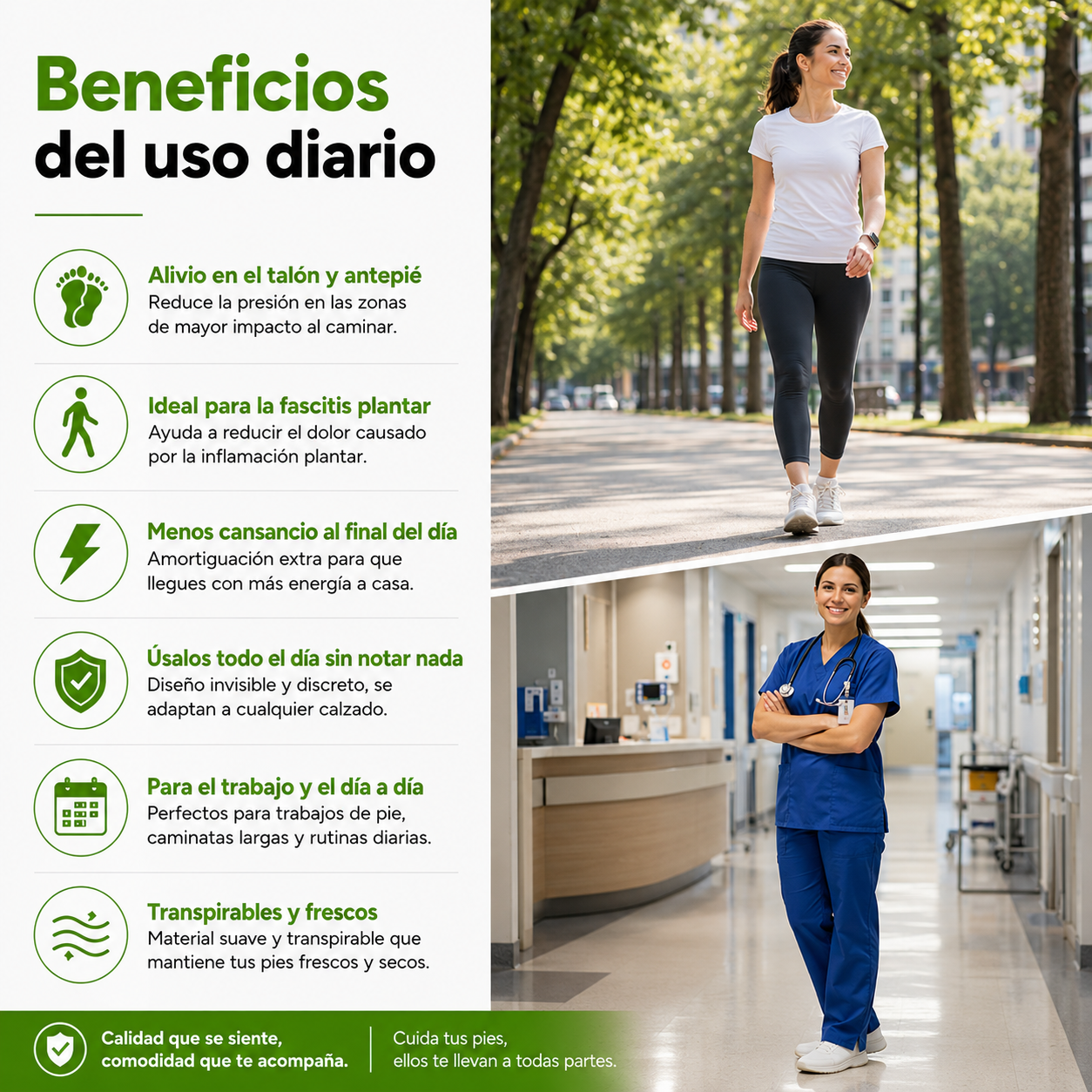 Calcetines Acolchados Anti-Fascitis
