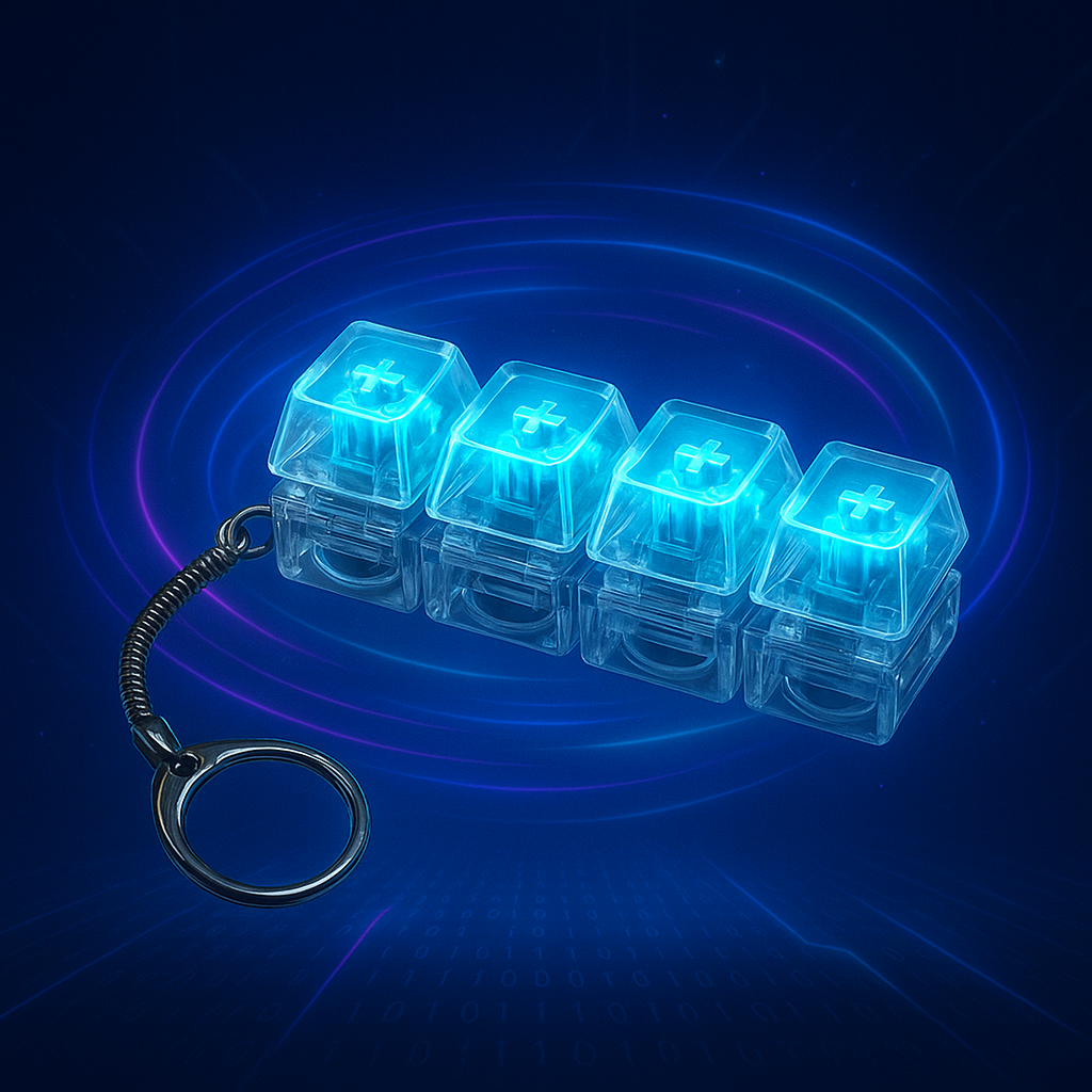 Llavero Anti-Estrés Mecánico con Luz LED